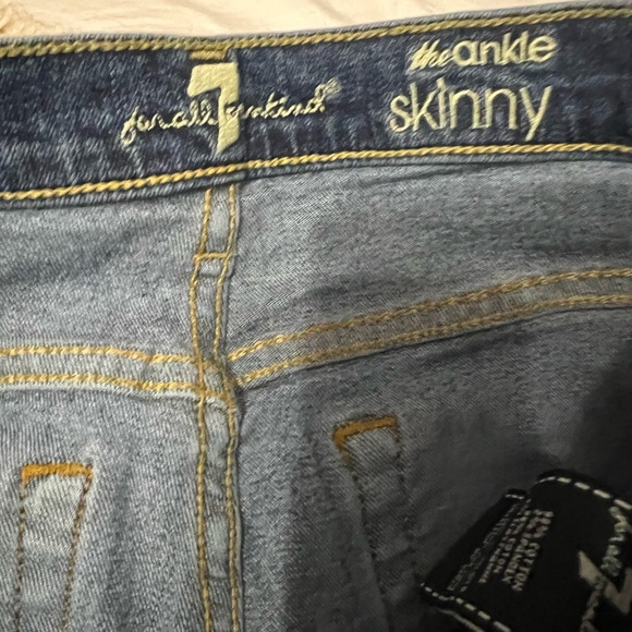 7 for All Mankind Midrise Skinny Jeans - Picture 3 of 7